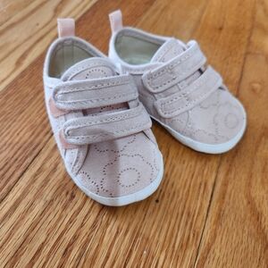 Old Navy Pink Baby Shoes with Velcro Straps